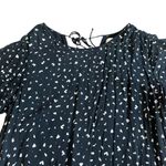Cloth & Stone  Anthropologie Fun Print Shift Dress Black White Size Small Petite Photo 2