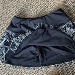 Lucky in Love Women's Level Up Fringe Tennis Skirt Size XS Black Photo 4