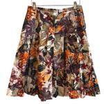 ZARA  Woman Floral Pleated A-Line Mini Skirt Size Medium Photo 1