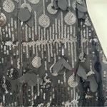 Eliza J Black 3D Floral Sequin Cocktail Dress Black Halter neck Sz 14 Photo 7