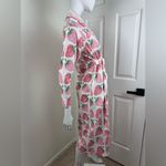 Monica + Andy Strawberry Print Robe Size XS. #335 Pink Photo 4