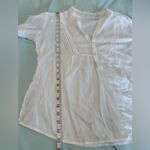 Tantrums Women White Tunic Gauze embroidery. Cottagecore Peasant Blouse Photo 3