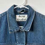 Acne Studios  Gwen Blue Paw Denim Jacket Size: 38 Photo 3