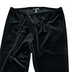 Eileen Fisher  Stretch Velvet Knit Ankle Pull On Legging‎ Pants Black Small Photo 1