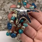 Periwinkle By Barlow Silver Tone Starfish Costume Bracelet NWT $19 Please Read Photo 3