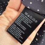 Urban Outfitters Blue Satin Star Print Button Down Shirt Womens M Galaxy Preppy Photo 3