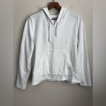 Garnet Hill  white Terry hoodie long Sleeve oversized Organic Cotton S Photo 1