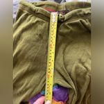 rising international BoHo patchwork bell bottom stretchy pants XXS/XS Green Photo 11