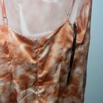 Forever 21 Cute Tie-Dye Orange Dress Small Photo 5