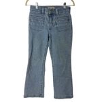 Madewell  Mid-Rise Kick Out Jeans 25 Petite Light Wash Front Welt Pockets Photo 1