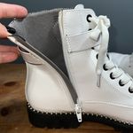 Seven Dials  Simpson combat boots sz 9.5M zip side lace up buckle studded details Photo 4