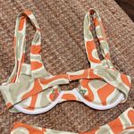 Aurelle Green & Orange Bikini Set Photo 3