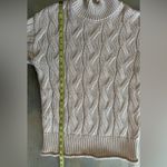 Dover Saddlery Cream Cable Knit Turtleneck Sweater (867) Photo 9