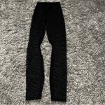 Lululemon  limited edition gold logo wunder under 25” leggings size 0 Photo 2