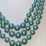 Charter Club NWT Signed  Satin Blue Pearl Necklace Photo 4