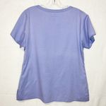 Vera Bradley  V-Neck Scrub Top Women’s Sz M Purple Stretch Pockets Healthcare Photo 4