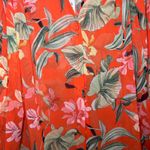 Chico's NWT  Orchid Pleated Sleeve Blouse orange tropical career vacation Photo 3