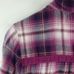 Ruff Hewn  M Pink Purple Hombre Plaid Long Top Photo 9