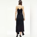 ZARA  Narciso Rodríguez Black Christmas Maxi V-Neck Silk Blend Slip Dress Sz M Photo 1