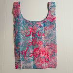 Lilly Pulitzer  "For the Love of Lilly" Packable Shopper Tote Pink Blue 17"x15" Photo 1