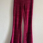 Free People  So Charming Velvet Flare Pull-On Pants Size XS BurgundyRed Photo 8