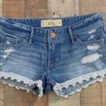 Hollister Light Wash Distressed Shorts Size w25 Photo 2