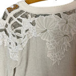 Free People Women’s Easy Breezy Henley Top Size Small / OB 906686 in Ivory Photo 7