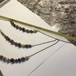 Cookie Lee Signed Bead Beaded Necklace Multi Strand Adjustable Length Photo 7