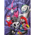 Disney‎ Nightmare Before Christmas Scrub Top XS Characters Halloween V Photo 2