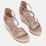 Eileen Fisher  Sandals Gold Wanda Metallic Leather Espadrille Sz 9.5 NWT No Box Photo 10