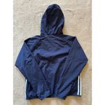 Adidas Full Zip Up Hooded Windbreaker Jacket Blue Size Large Photo 4