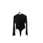 KHAITE Janelle Jersey Long Sleeve Bodysuit Top Black Size Large New with Tags Photo 5