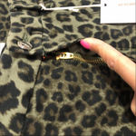 Good American Good Waist Crop In Sage Leopard Size 16 Photo 3