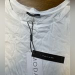 Tahari  Ruffled Sleeve Top white sleeveless blouse NWT size XL Photo 1