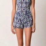 BCBGMAXAZRIA Miley Cyrus MaxAzria abstract print romper with pockets size medium Photo 0