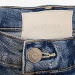MOTHER Superior The Tomcat Distressed High Rise Straight Leg Jeans Size 29 Blue Photo 4