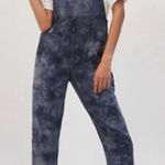 Anthropologie  x Pilcro The Wanderer Relaxed Tie Dye Overalls, Blue | Size 29 Photo 0