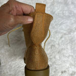 Lilliana Moto Boots Tan with little studs Lace up Size 8 Photo 8