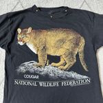 Vintage National Wildlife Federation Cougar Crew Neck T Photo 1