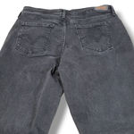 Jeans Size 10 31x31 Women's Levi's 505 Straight Leg Jeans Stretch Black Denim Pants Women's Jeans Photo 3