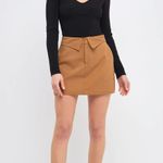 Endless Rose Brown Mini Skirt Photo 0