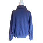 PINK - Victoria's Secret PINK Ivy Fleece Full Zip Sweatshirt Navy Blue Womens Large NWOT Photo 5