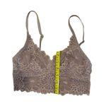 Victoria's Secret PINK Lace Bralette XS purple Brown Floral Adjustable Straps Photo 4