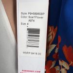 Parker  Silk Floral Scarf Dress Multicolor Size 4 New Photo 5