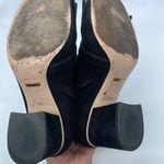 Gucci  Black Suede leather Fringe trim GG marmont ankle boots 38 Photo 7