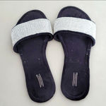 Victoria's Secret Victoria Secret Velvet Silver Studs Details Sandals Photo 0