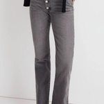 Madewell NWT:  90s straight jean in burwick wash cross tab button fly Photo 0
