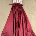 Etsy Handmade Burgundy Pearl & Lace Formal/Prom Dress Photo 5