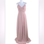Birdy Grey  NWT Cindy Chiffon Dusty Rose Gown Dress Small Photo 2