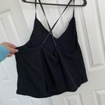 Grace Karin  women’s size 2XL plus size black shiny tank‎ top cross strap back Photo 2